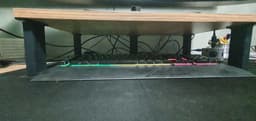 Mini desk style monitor stand legs 3d model