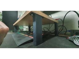 Mini desk style monitor stand legs 3d model