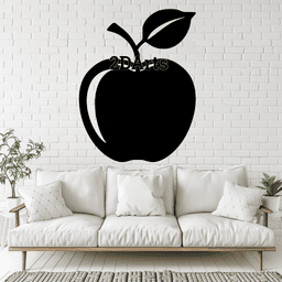 Apple 2D Wall Art/Window Art STL & SVG File for 3D Printing and Laser Cutting 3d model