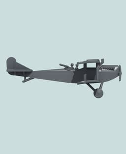 1:144 Oeffag C.II 3d model