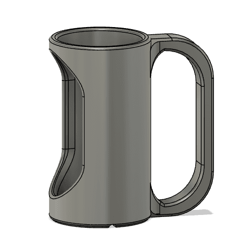 Showoff Can Cup with Handle.stl 3d model