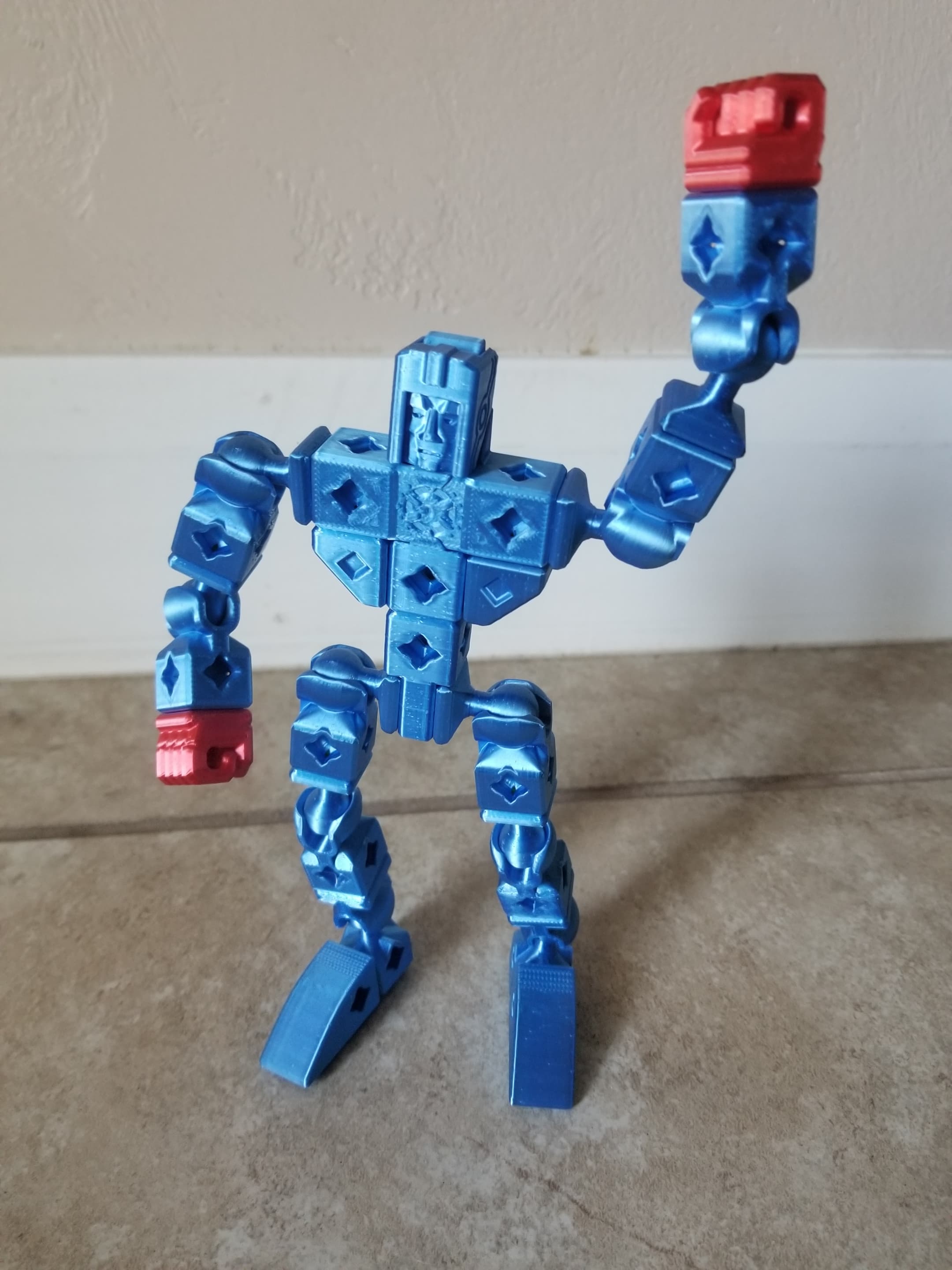 PrintABlok:Battlemecha Frame with basic pilot Articulated KitBash Model 3d model