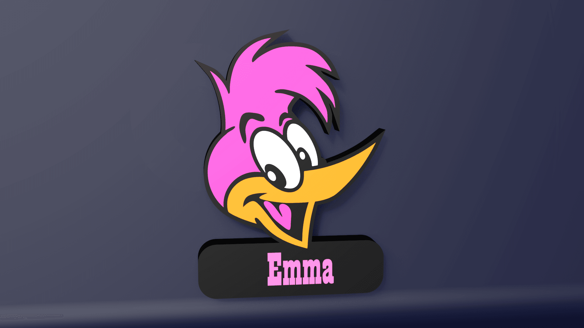 Woody Woodpecker - LED Strip compatible 3d model