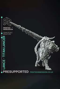 Lance - Hunting Party - PRESUPPORTED - Illustrated and Stats - 32mm scale 3d model