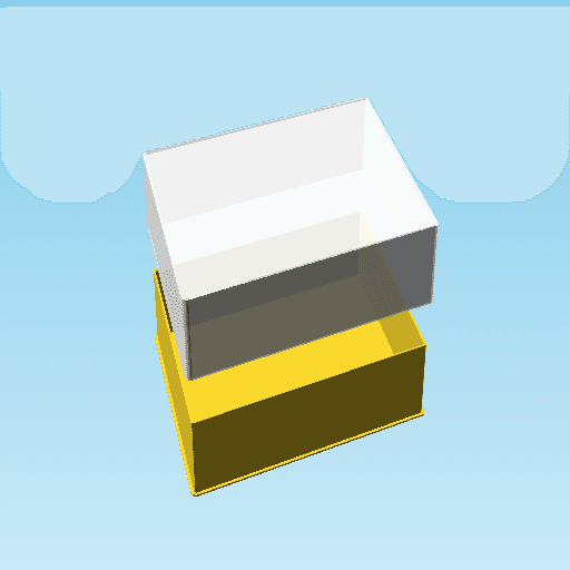 BLACK LOZENGE, nestable box (v1) 3d model