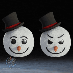 Snowman Helmet 3D Printer STL File 3d model