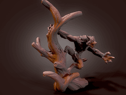 Werewolf1_with_fur.stl 3d model