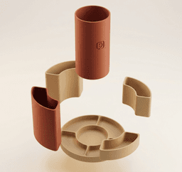 Modern Modular Desk Organizer System | The Arc 3d model
