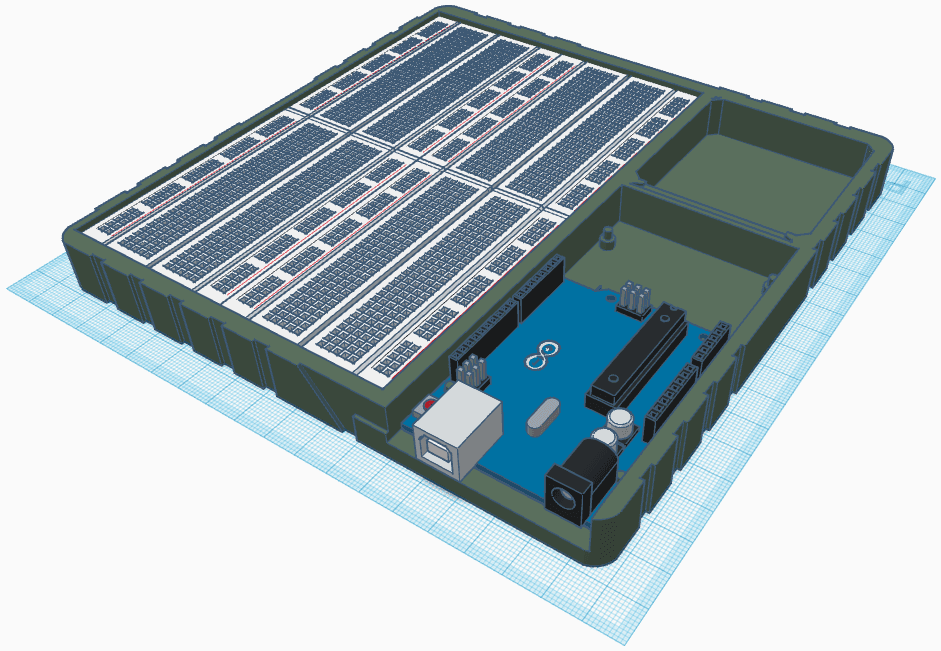 Base para Arduino Táctica 3d model
