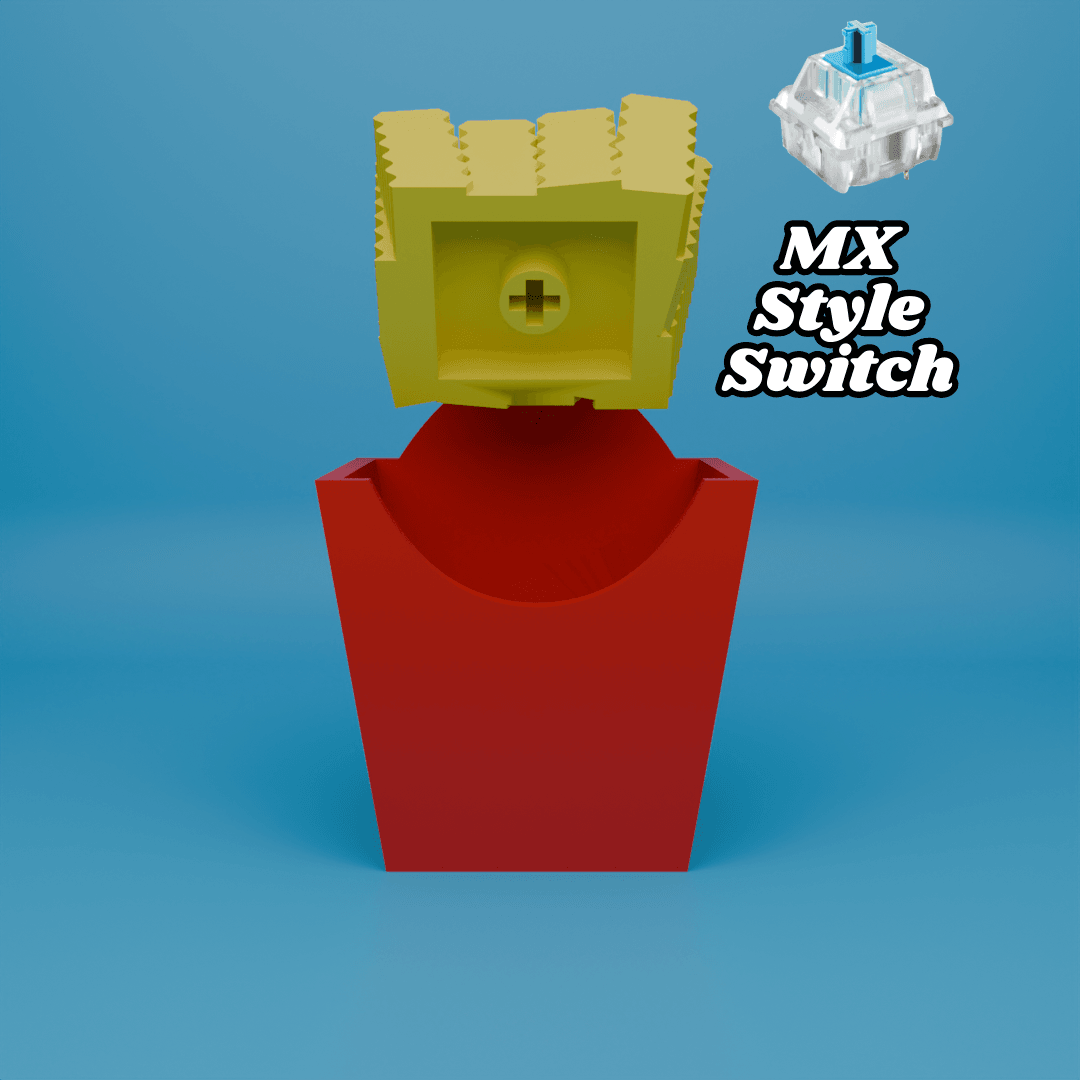 Clicky Fries (Keycap Fidget Toy) 3d model