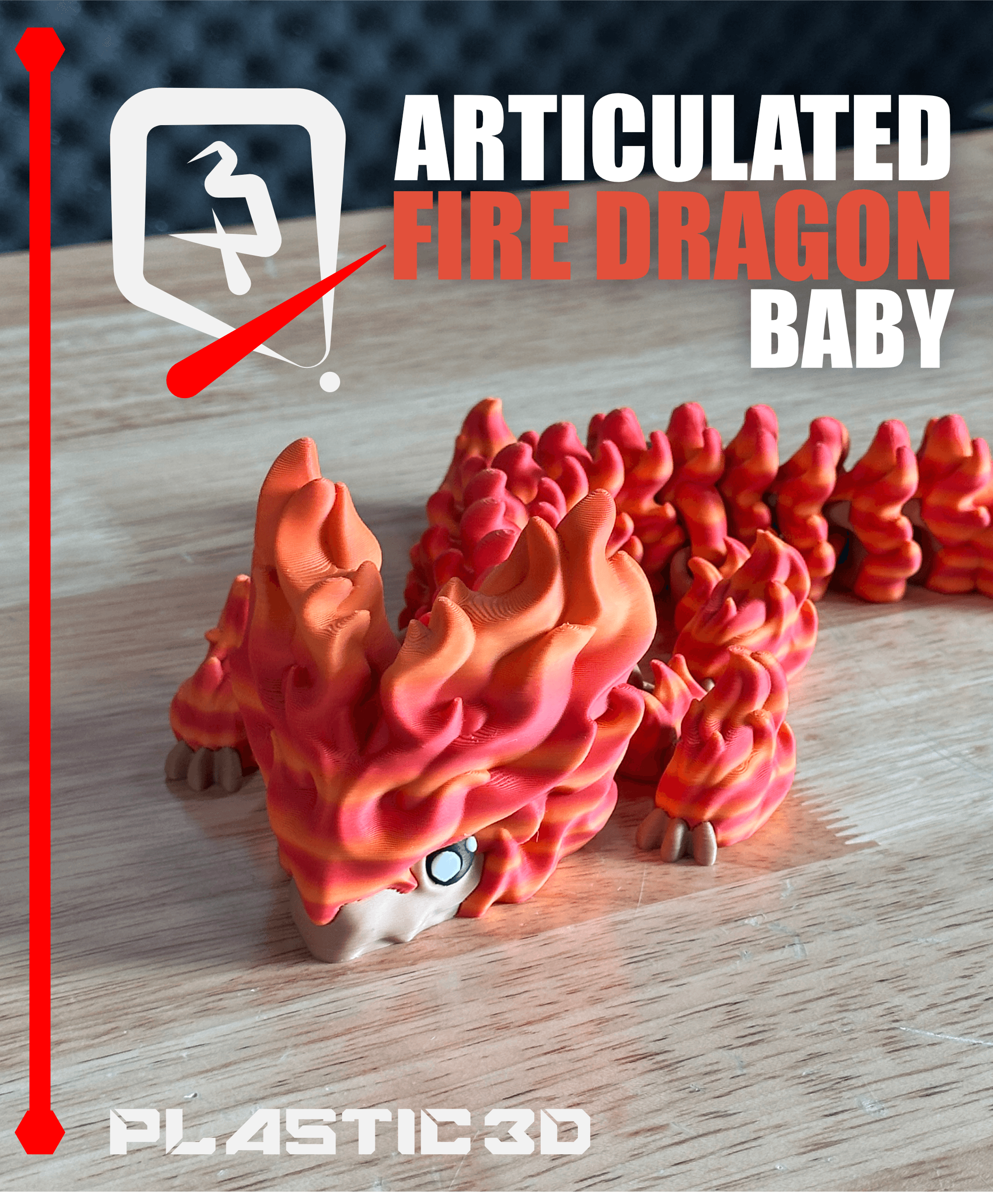 Baby Fire Dragon — The Scorching Sentinel 3d model