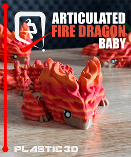 Baby Fire Dragon — The Scorching Sentinel 3d model