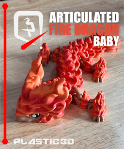 Baby Fire Dragon — The Scorching Sentinel 3d model