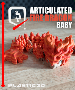 Baby Fire Dragon — The Scorching Sentinel 3d model