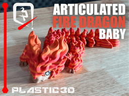 Baby Fire Dragon — The Scorching Sentinel 3d model