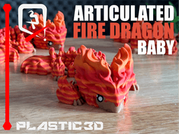 Baby Fire Dragon — The Scorching Sentinel 3d model