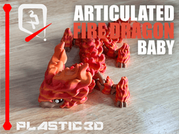 Baby Fire Dragon — The Scorching Sentinel 3d model