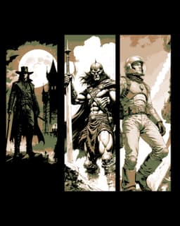 Each era has it's hero and protector - Set of Bookmarks 3d model