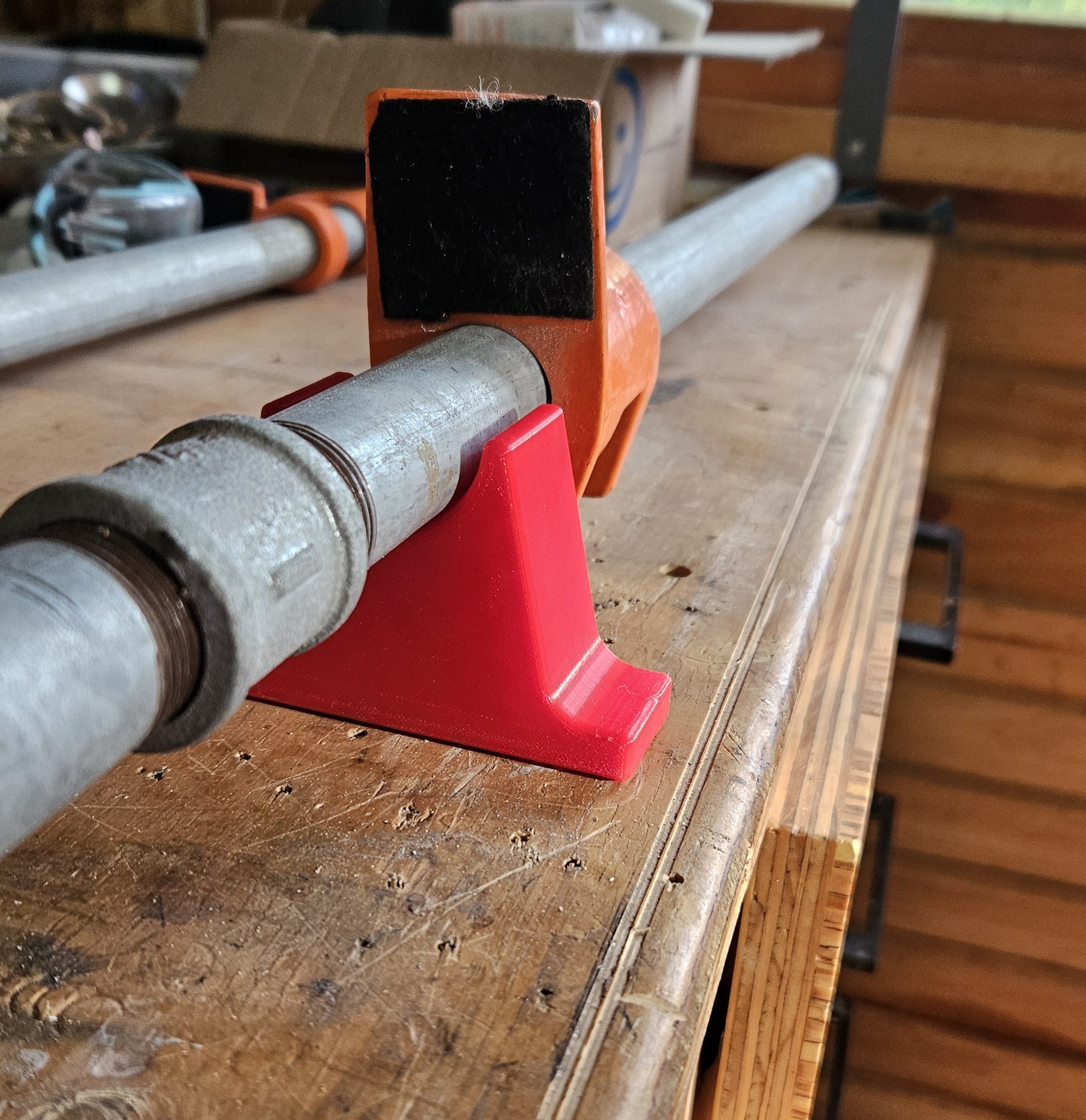 Pony pipe clamp stands 3d model
