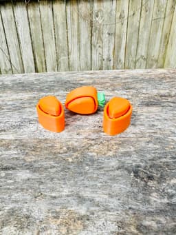Carrot Clicker - 3MF and Keychain included! 3d model