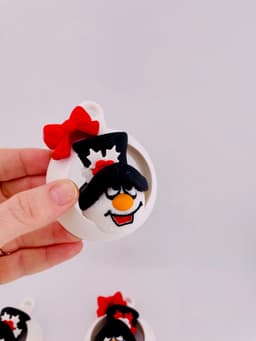 Snowman Ornament Set 3d model
