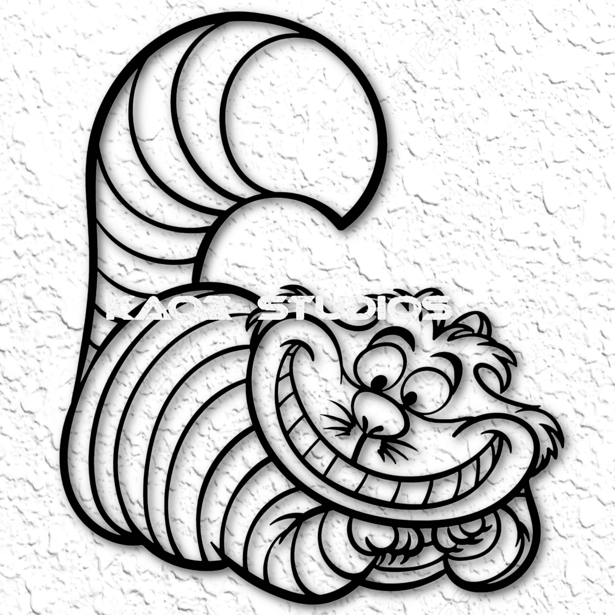 Cheshire Cat wall art Alice in Wonderland wall decor disney fanart 3d model