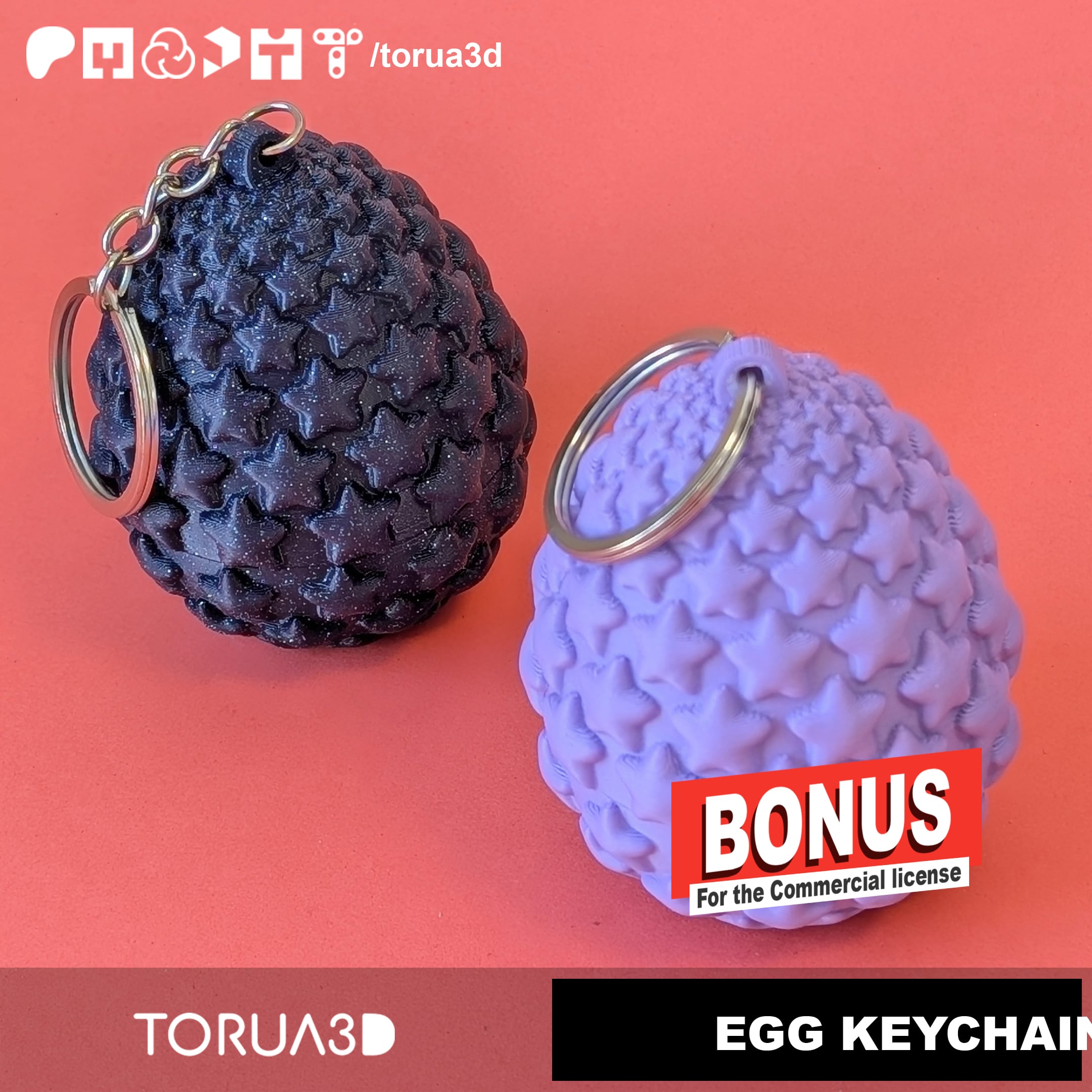 BONUS!!- Stallar dragon egg keychain 019 - STL Files 3d model