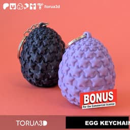 BONUS!!- Stallar dragon egg keychain 019 - STL Files 3d model