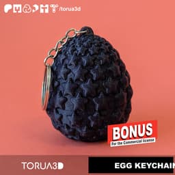 BONUS!!- Stallar dragon egg keychain 019 - STL Files 3d model