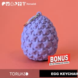 BONUS!!- Stallar dragon egg keychain 019 - STL Files 3d model
