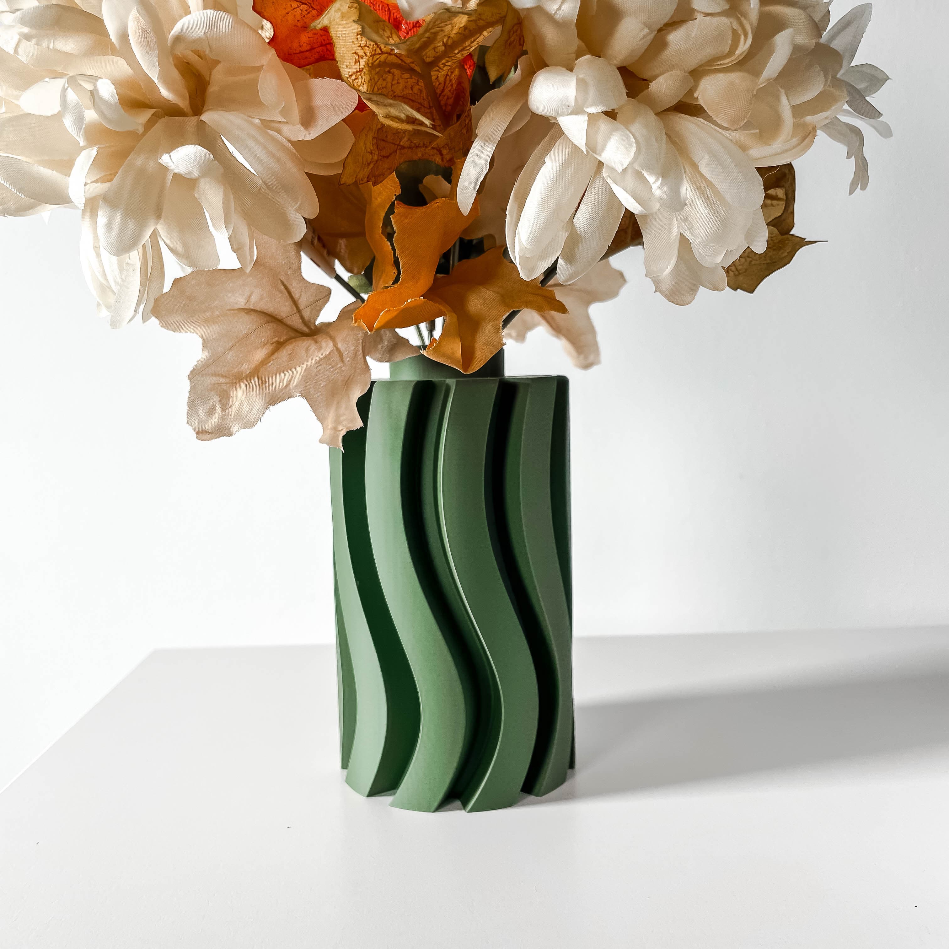 The Orin Vase, Modern and Unique Home Decor for Dried and Preserved Flower Arrangement | STL File 3d model