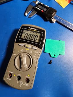 Radioshack 22-813 Multimeter Battery Door / Cover 3d model