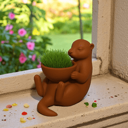 Otter Bowl Planter 3d model