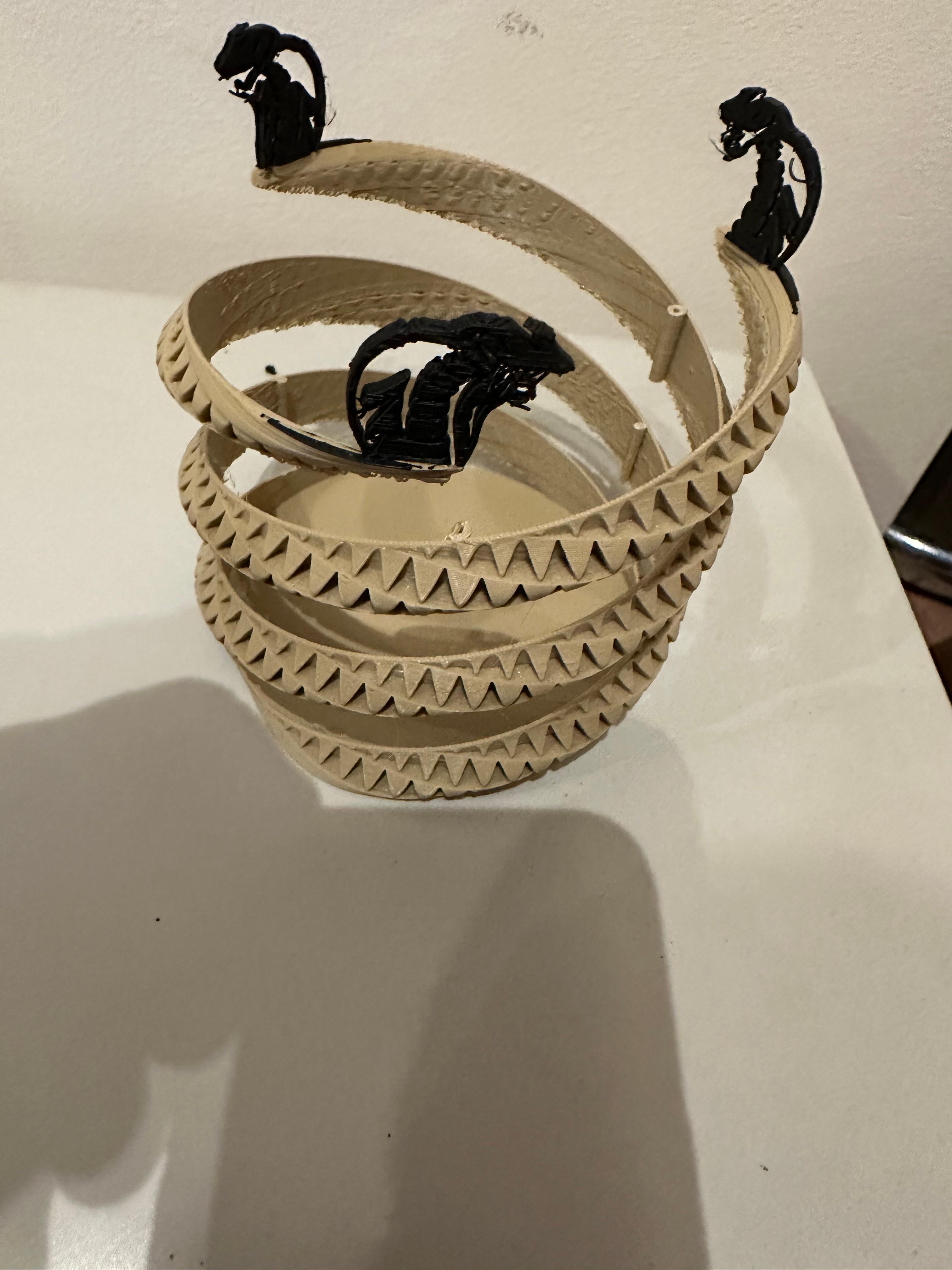  serpente a spirale 3d model