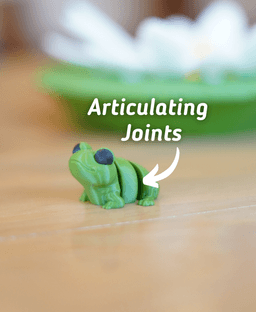 Fidget Frog - Flexi Articulating Frog - Ludo 3D Printed Animal 3d model