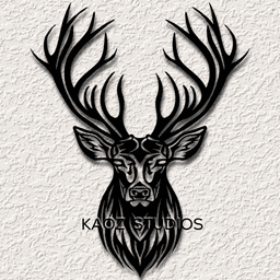 buck wall art deer wall decor woodland animal decoration 3d model