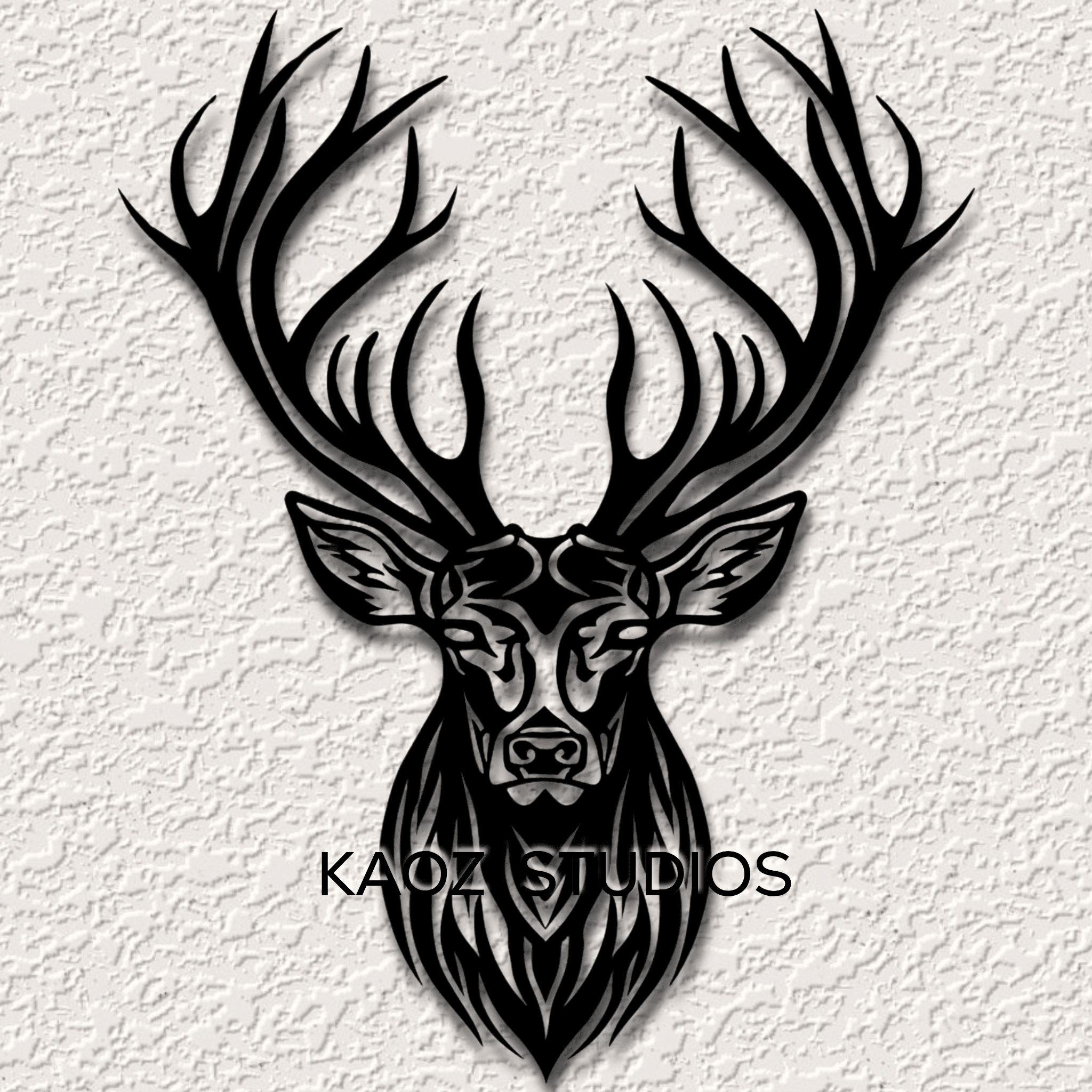 buck wall art deer wall decor woodland animal decoration 3d model
