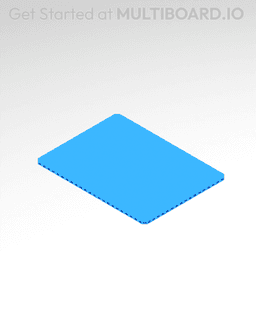 12x9 MU - Plain - MultiBoard Plate 3d model