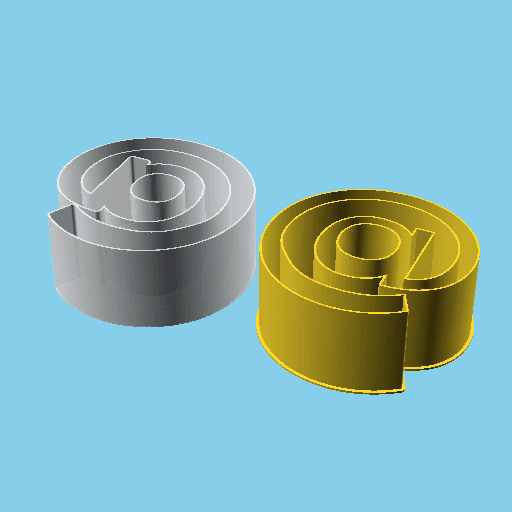 At Symbol, nestable box (v1) 3d model