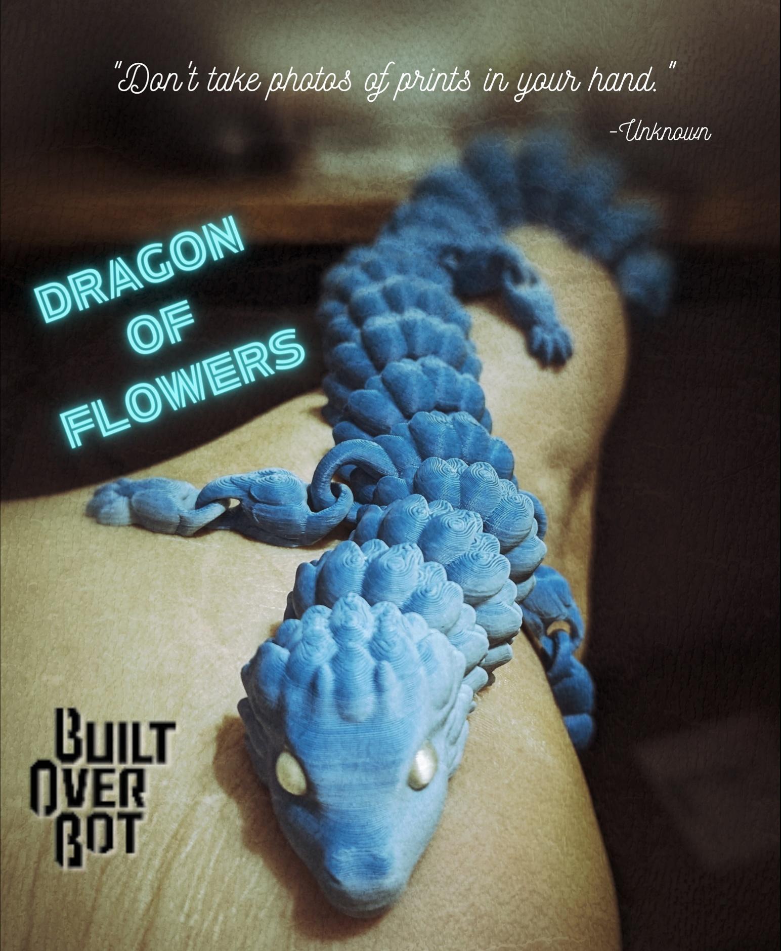 Dragon of Flowers - I love this amazing dragon design! - 3d model