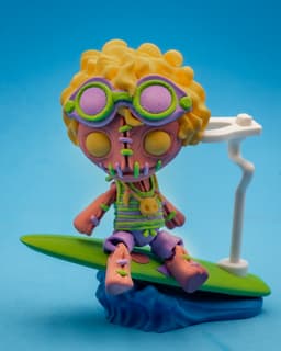 Articulated Creepy Doll Surfer 3d model