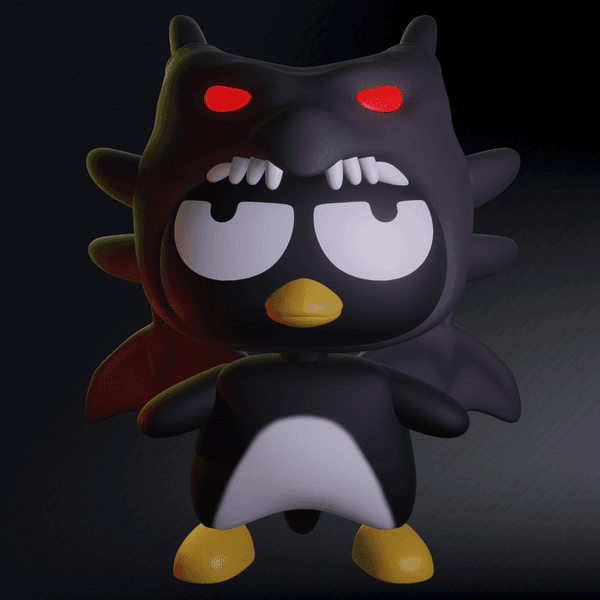 Badtz-Maru Red-Eyes Black Dragon Yugioh | Yu-Gi-OH X Hello Kitty | Sanrio Collection 3d model