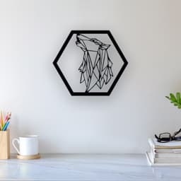 Wolf Wall Art 3d model
