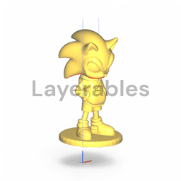 Cool Sonic 3D Printer Model - STL File - Streetwear Style Collectible - 3D Print Gaming Figure - Des 3d model