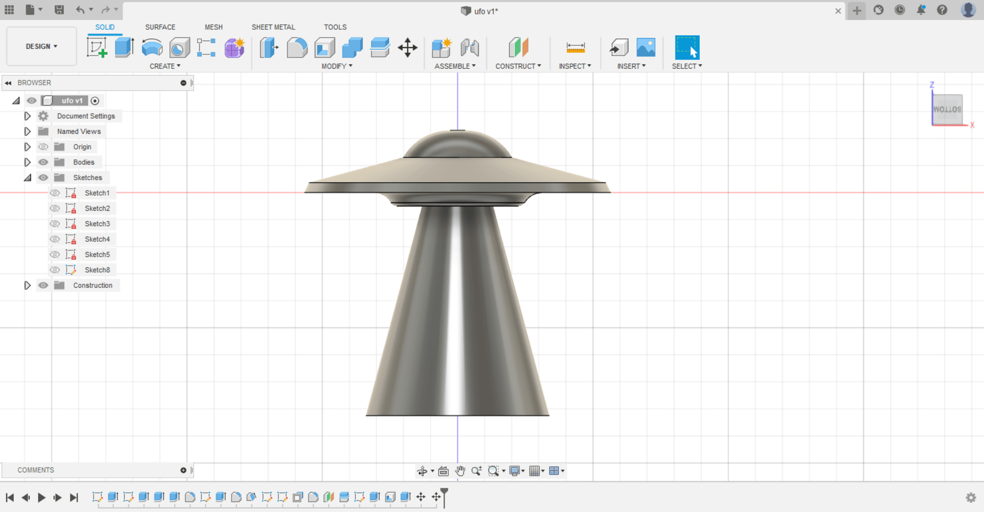 Ufo nightlight 3d model