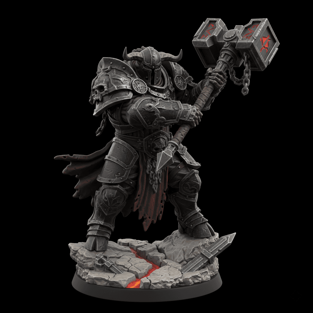 Beastman Juggernaut War Hammer High Quality STL 3d model