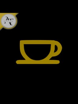 Simple Coffee Cup Symbol - 2D Art 3d model