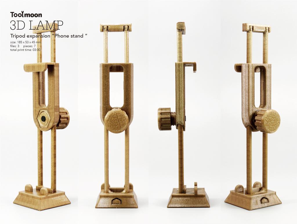 Tripod expansion “Phone stand ” 3d model