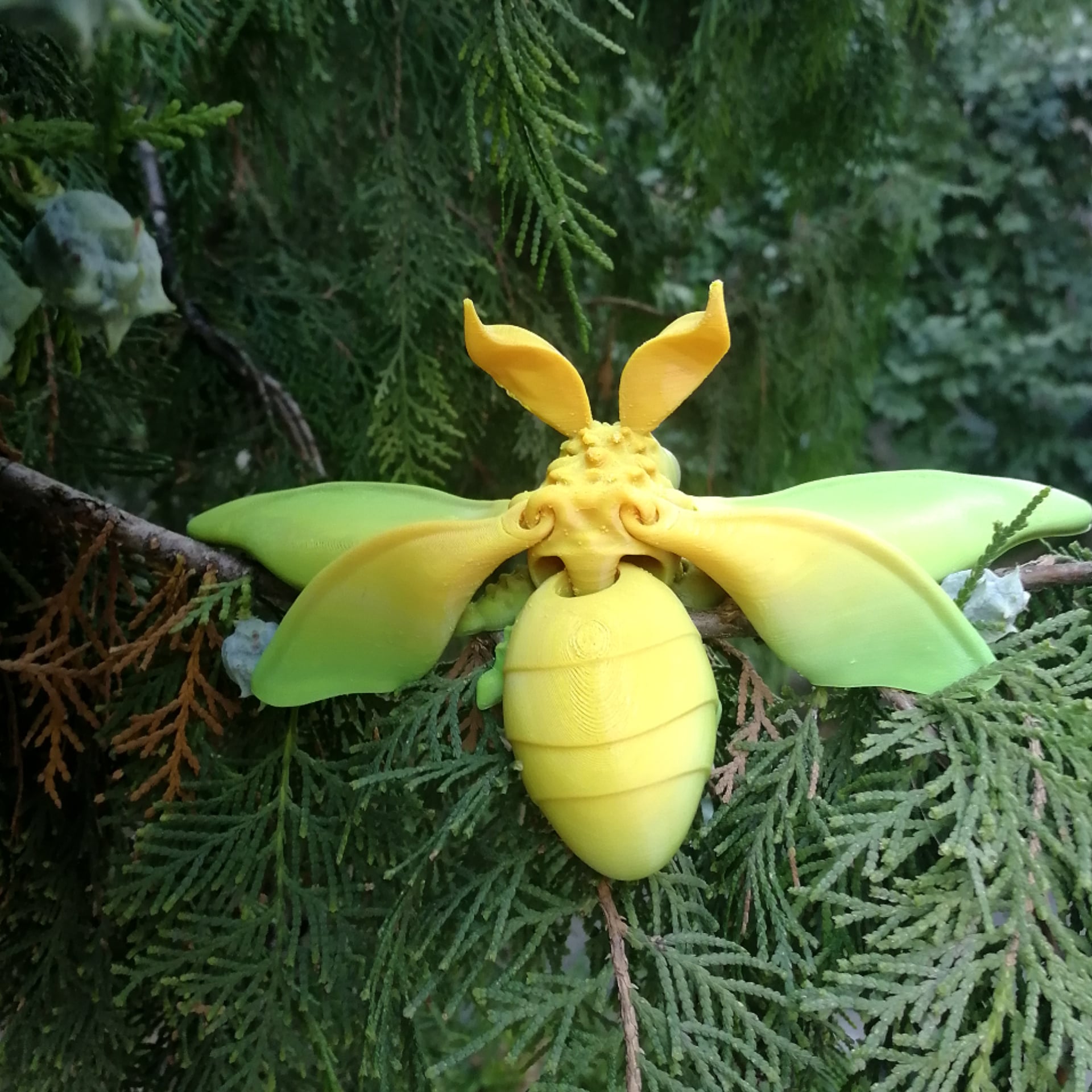 Realistic fuzzy / spongy moth 3d model