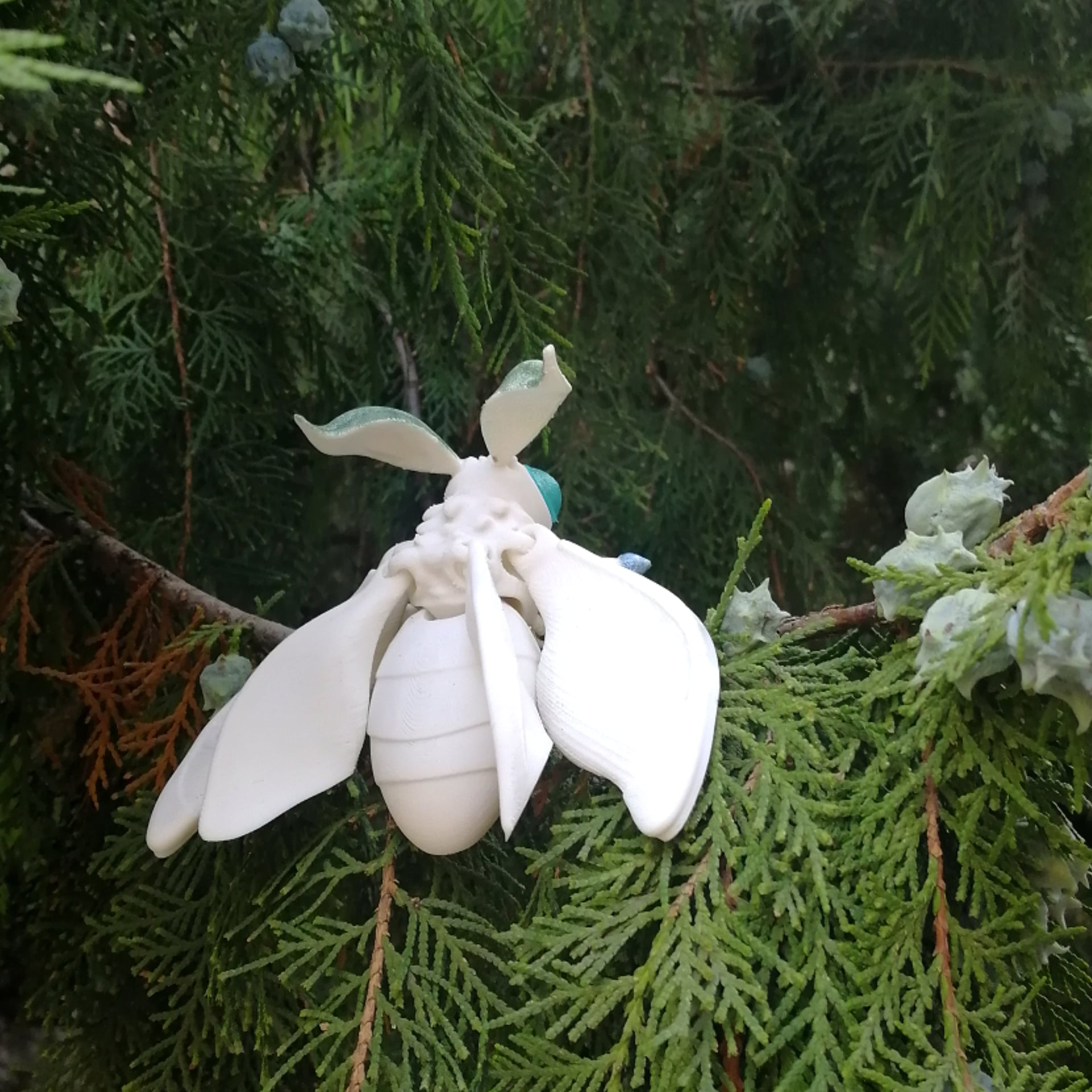 Realistic fuzzy / spongy moth 3d model
